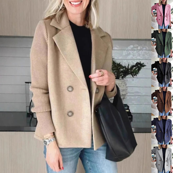 Maeve | Double-Breasted Sweater Blazer