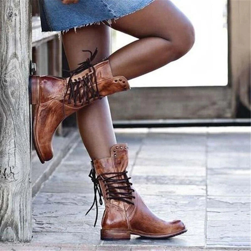 Natalie | Comfortable High-Top Boots