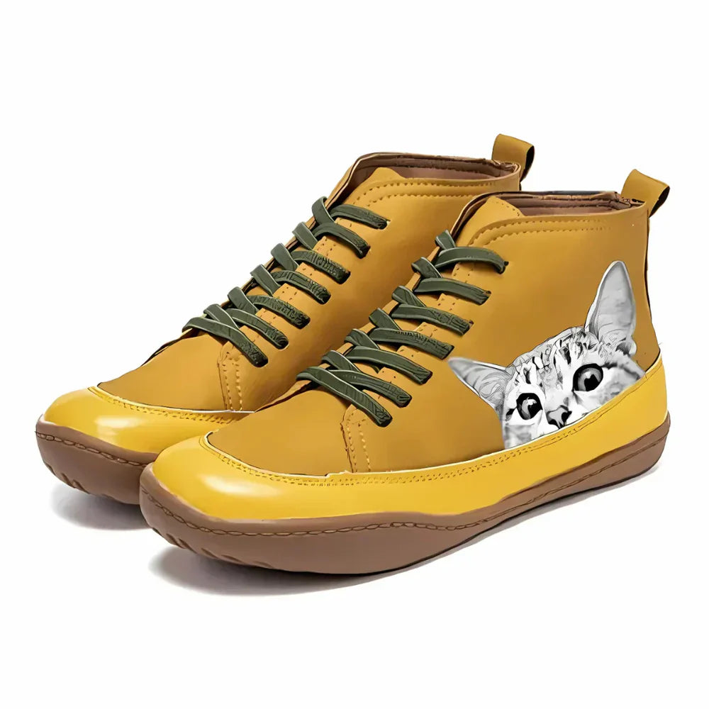 Natalie™ | High Top Sneakers for Cat Lovers