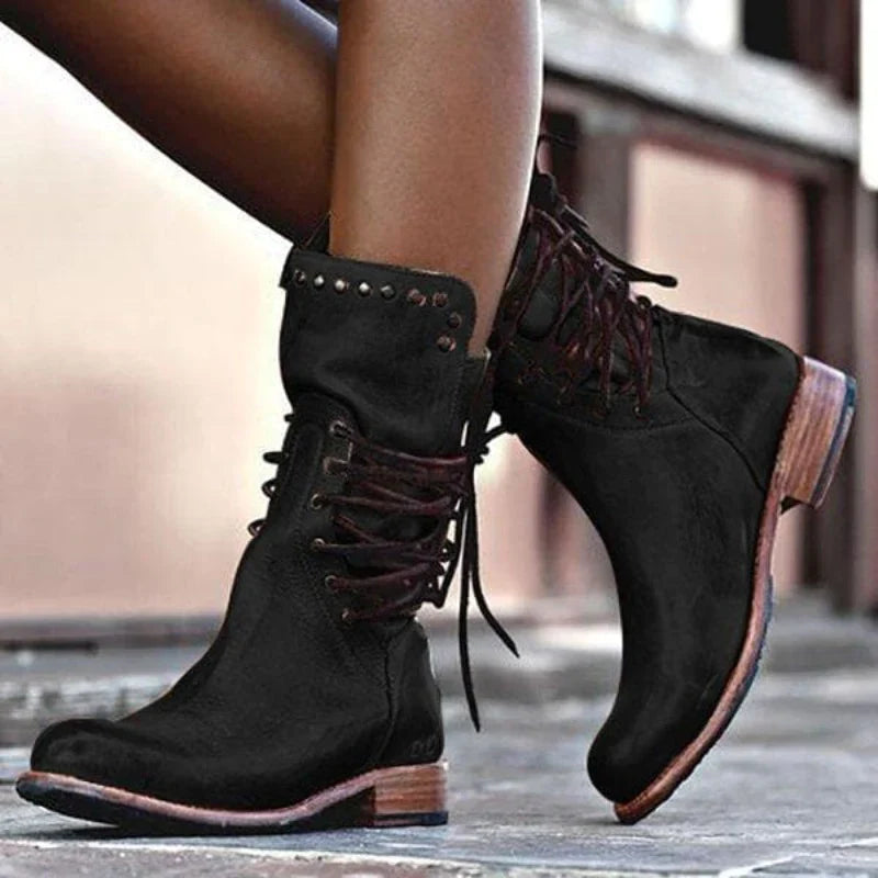 Natalie | Comfortable High-Top Boots