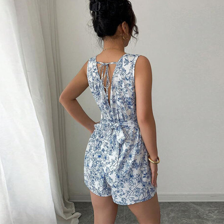 Lindsay | Tie-Waist Romper