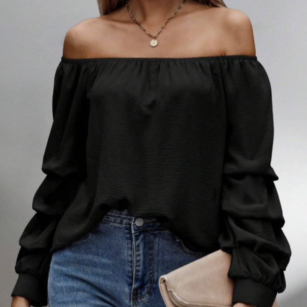 Harper | Collarless Shoulder Top