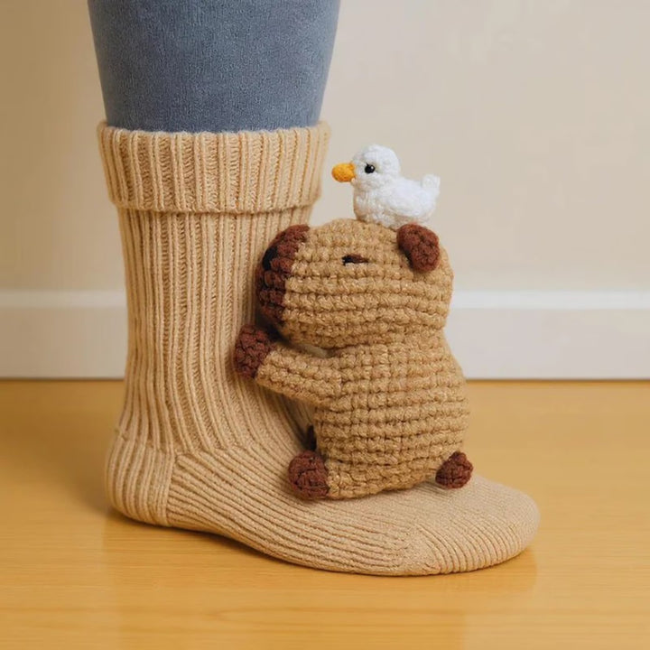 Willow™ | 3D Hand-Knit Animal Socks