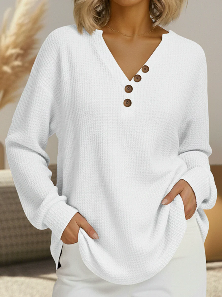 Rhea | Buttoned Soft Knit