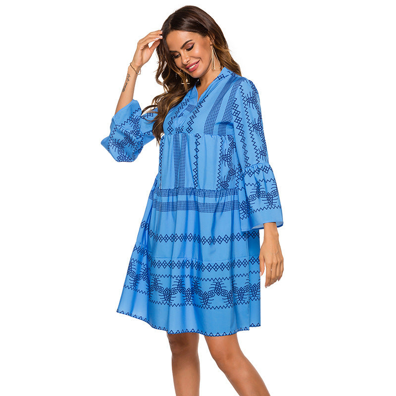Brandi | Flare Sleeve Dress