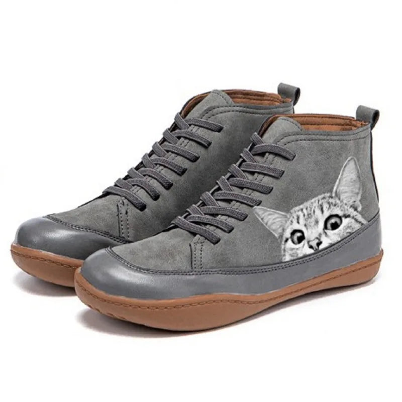 Natalie™ | High Top Sneakers for Cat Lovers