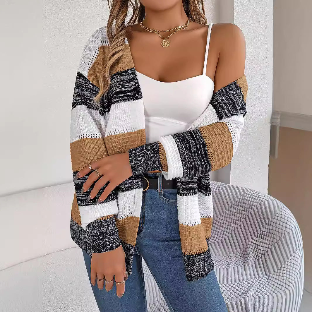 Gigi | Hollow-Knit Cardigan