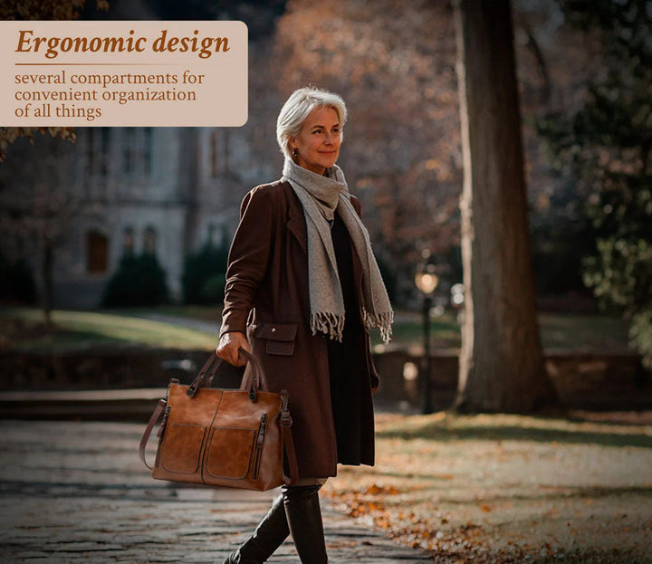 Maya™ | Timeless Leather Shoulder Bag