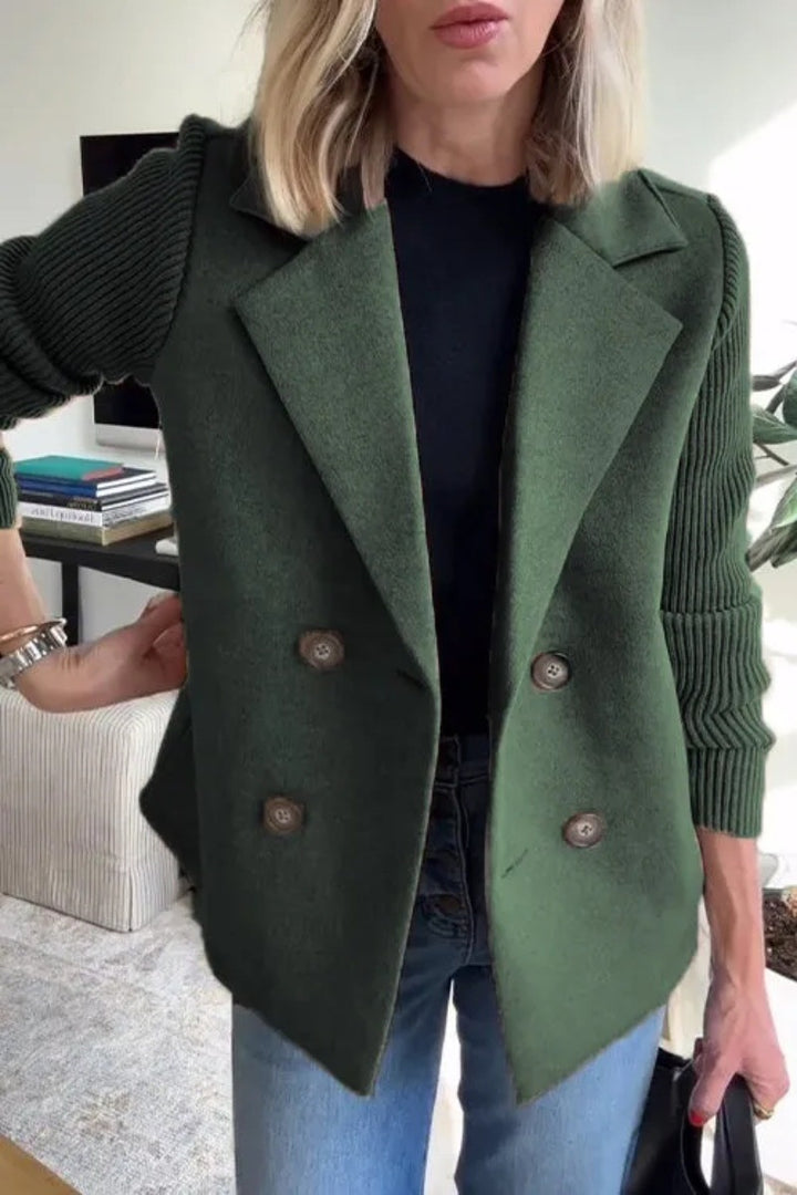 Maeve | Double-Breasted Sweater Blazer