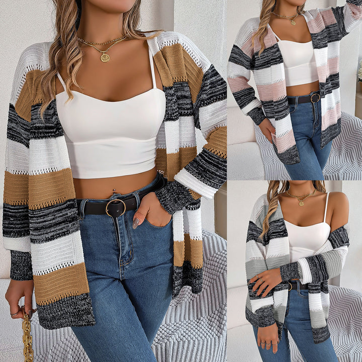 Gigi | Hollow-Knit Cardigan