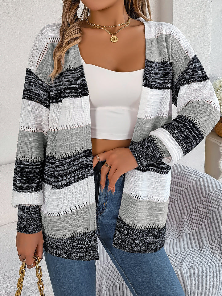 Gigi | Hollow-Knit Cardigan