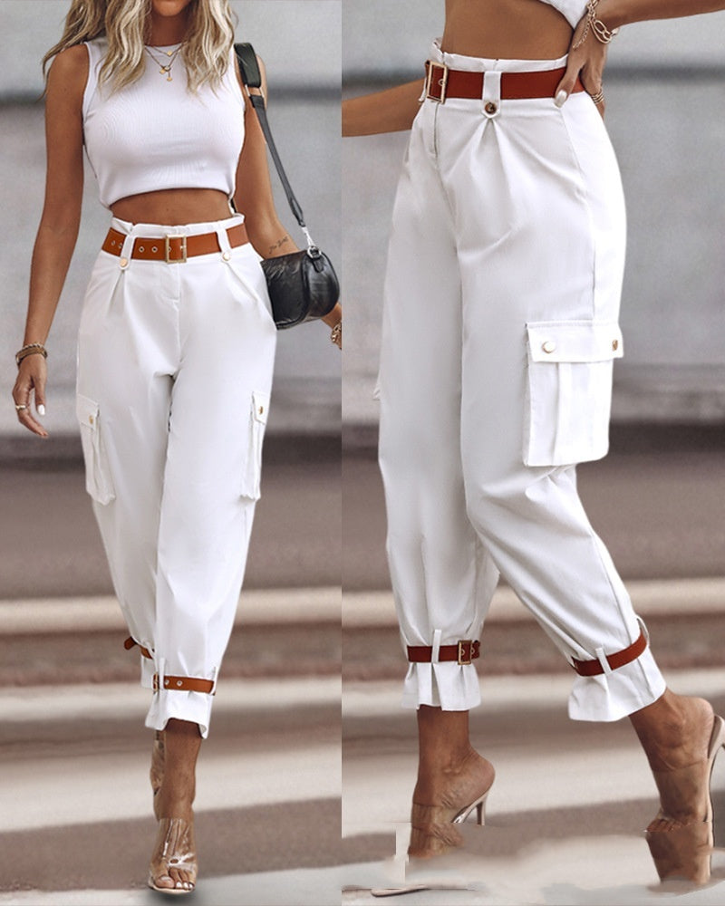 Noelle | Belted Pants (Free Belt)