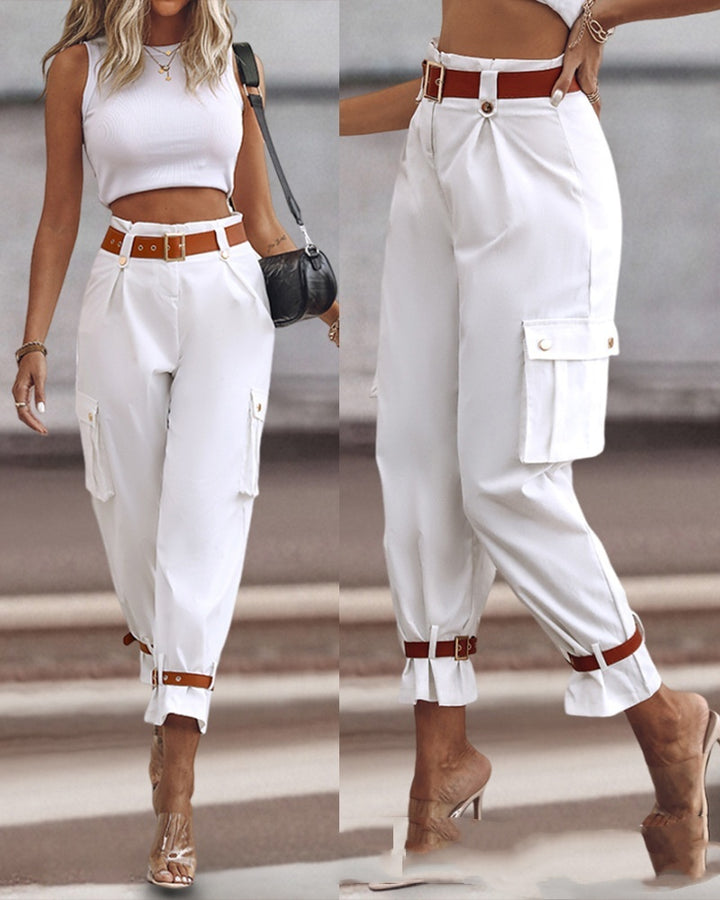 Noelle | Belted Pants (Free Belt)