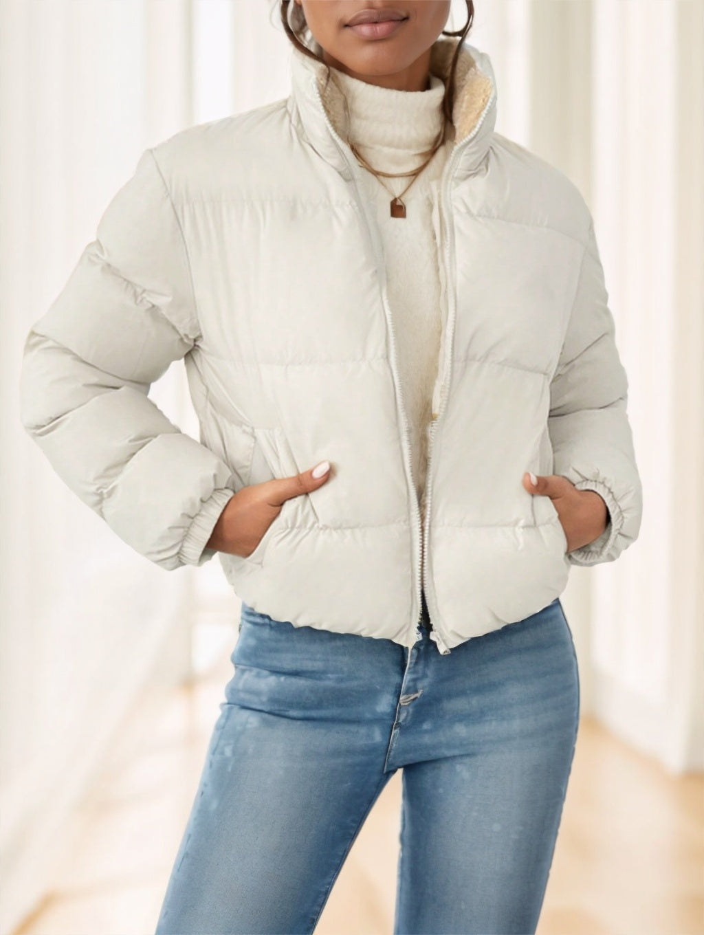 Francesca | Padded Zip Up