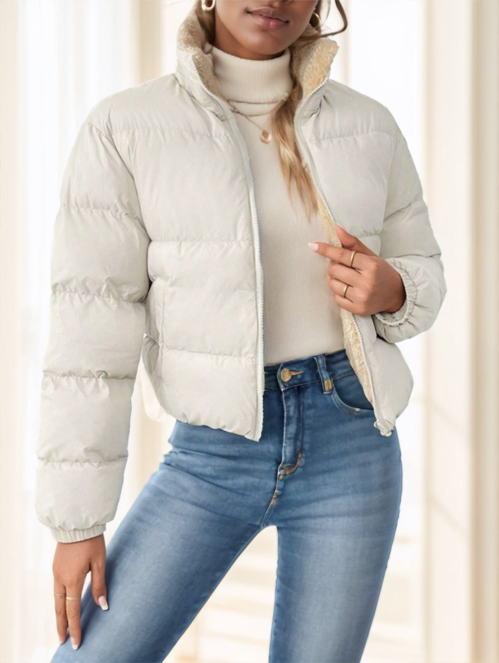 Francesca | Padded Zip Up