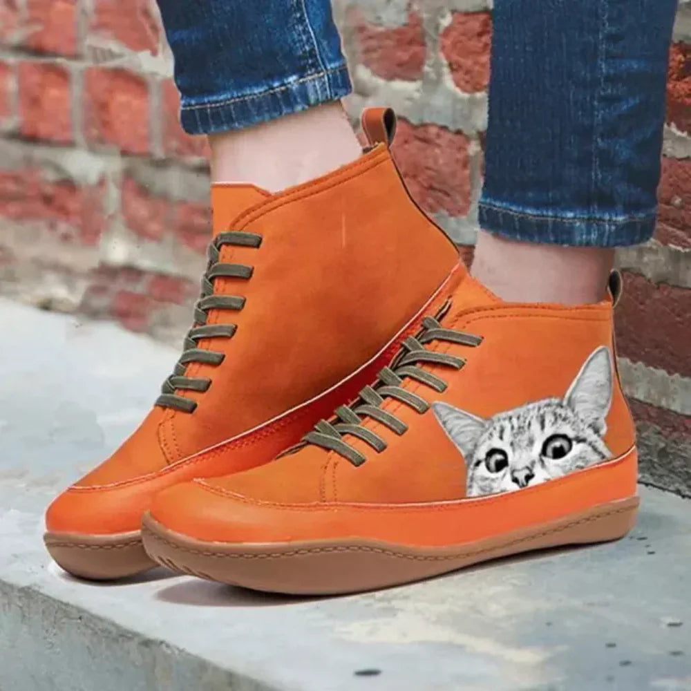 Natalie™ | High Top Sneakers for Cat Lovers