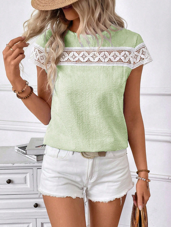 Kara | Lace Detail Top