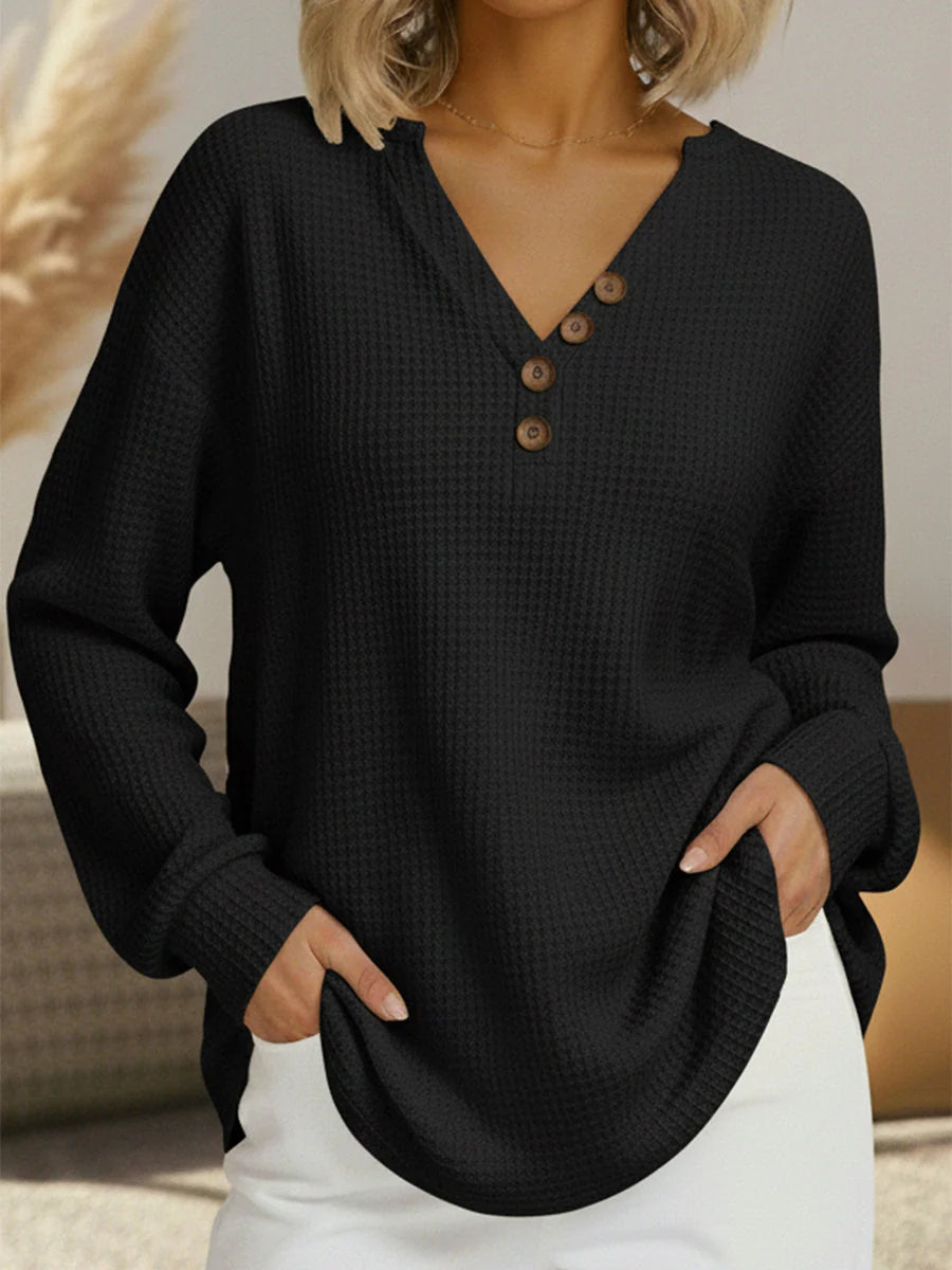 Rhea | Buttoned Soft Knit