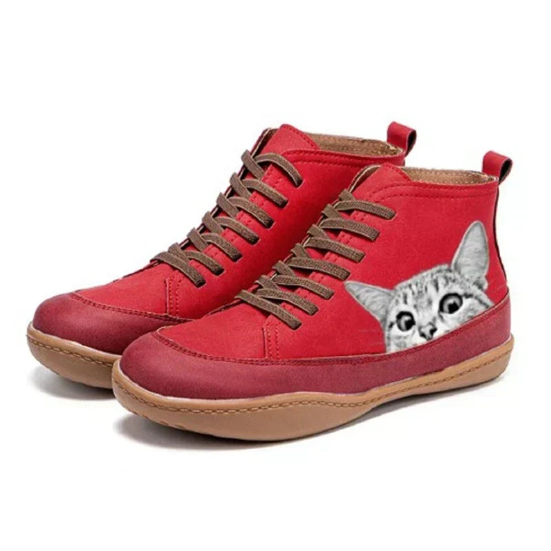 Natalie™ | High Top Sneakers for Cat Lovers
