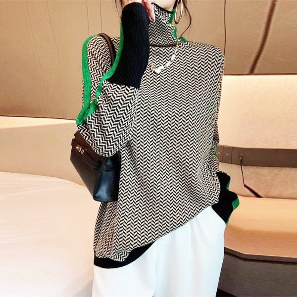 Lina | Racer-Stripe Knit
