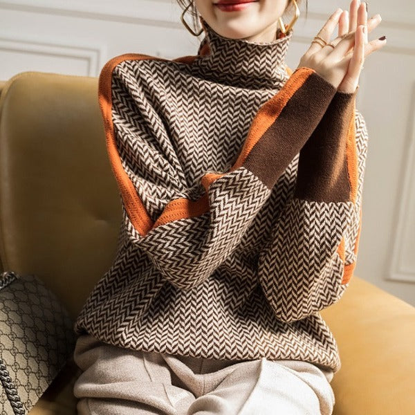 Lina | Racer-Stripe Knit