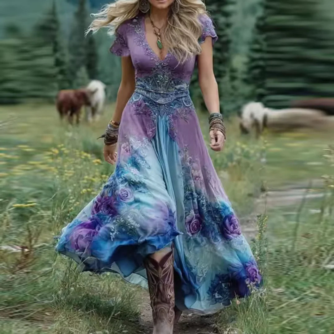Celeste | Azure Maxi Dress