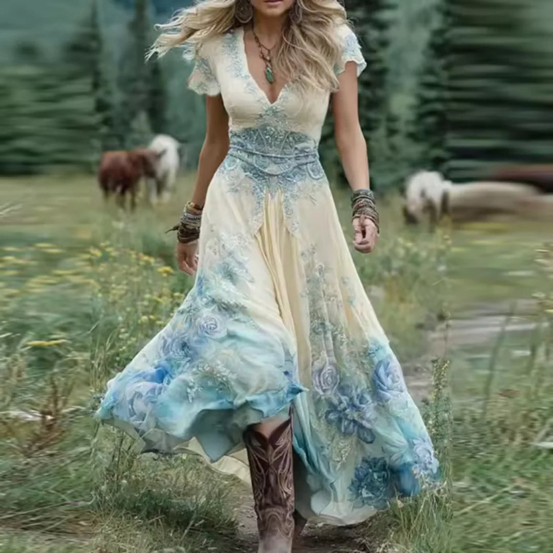 Celeste | Azure Maxi Dress