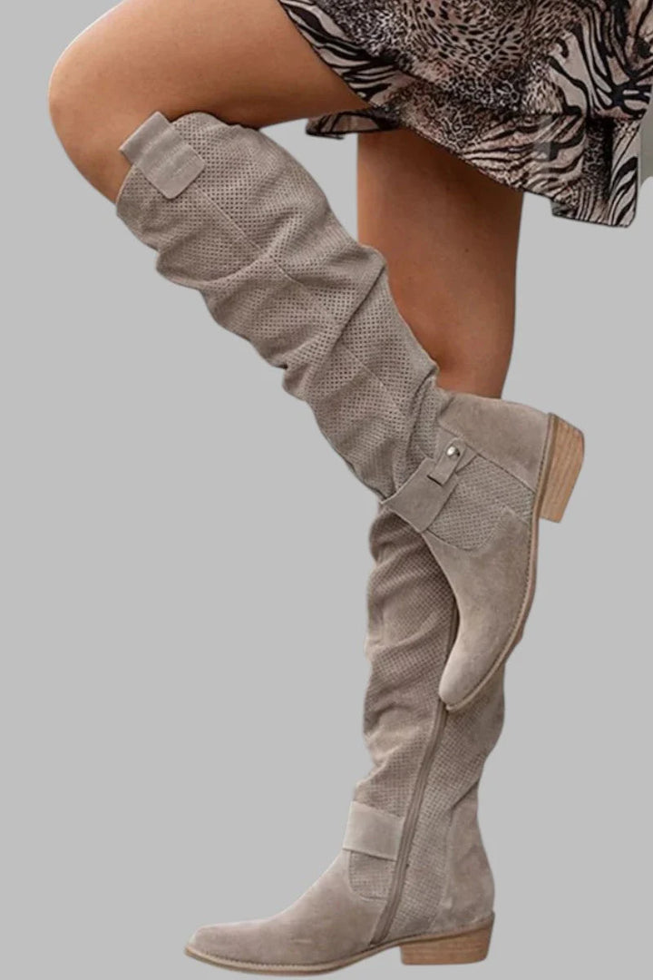 Arya | Low-Heel Tall Boots