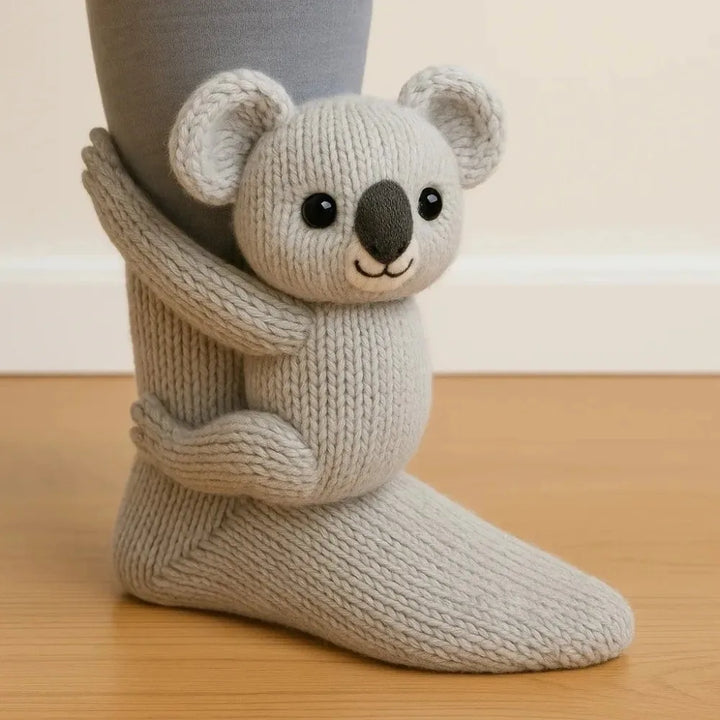 Willow™ | 3D Hand-Knit Animal Socks