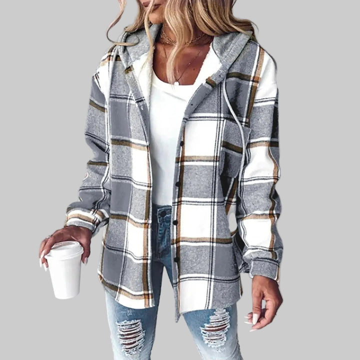 Amber™ | Hooded Plaid Flannel