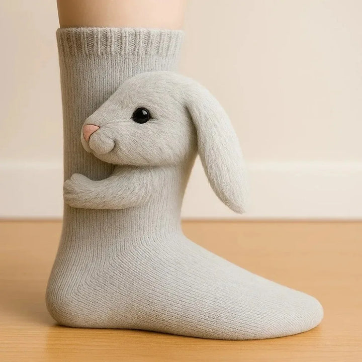 Willow™ | 3D Hand-Knit Animal Socks