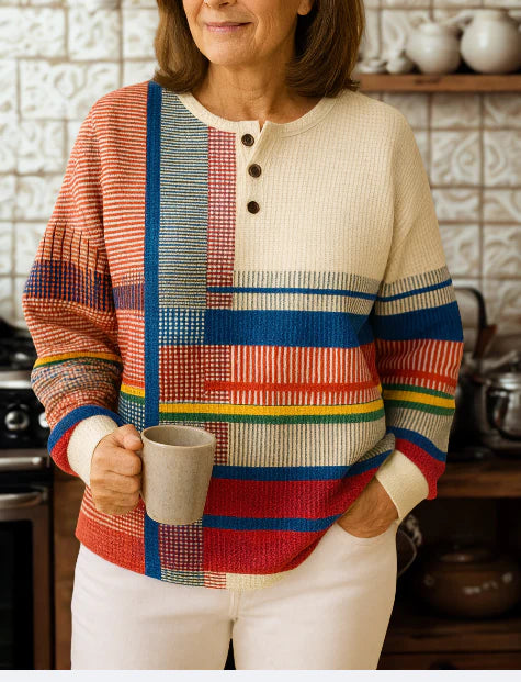 Callista | Woven Mosaic Pullover