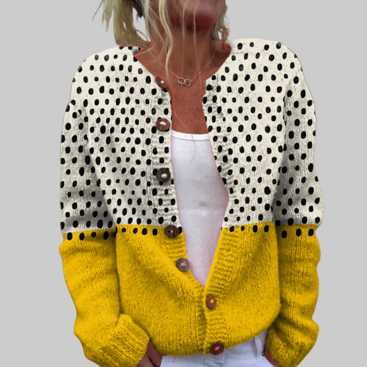 Ava | Dotted Knit Cardigan