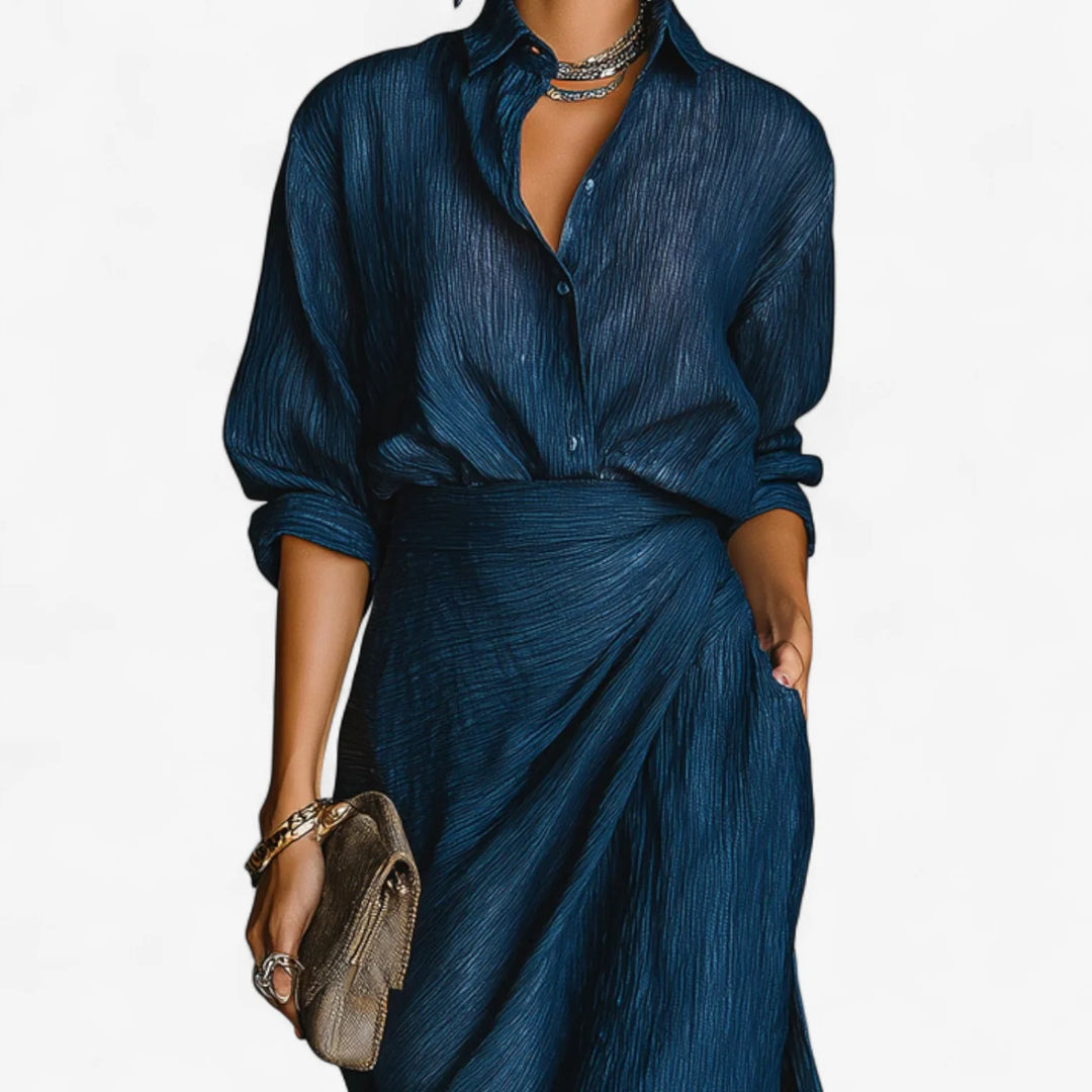 Sabrina | Pleated Maxi Dress