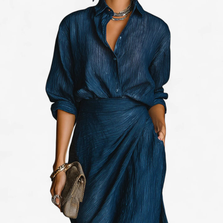 Sabrina | Pleated Maxi Dress