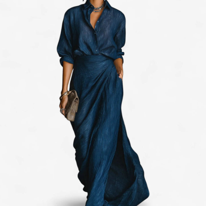 Sabrina | Pleated Maxi Dress
