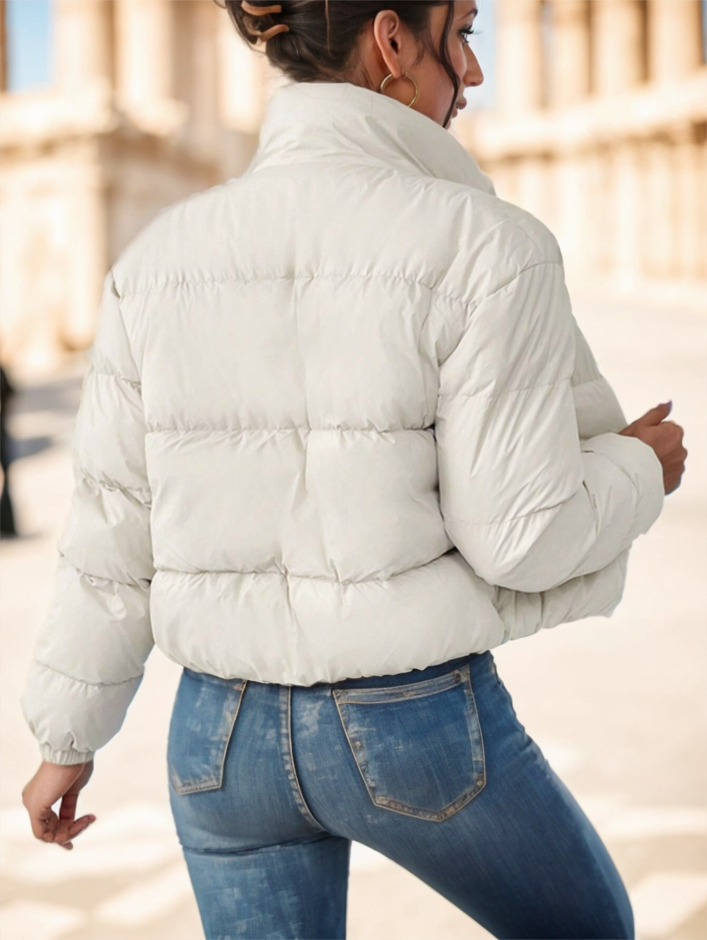 Francesca | Padded Zip Up