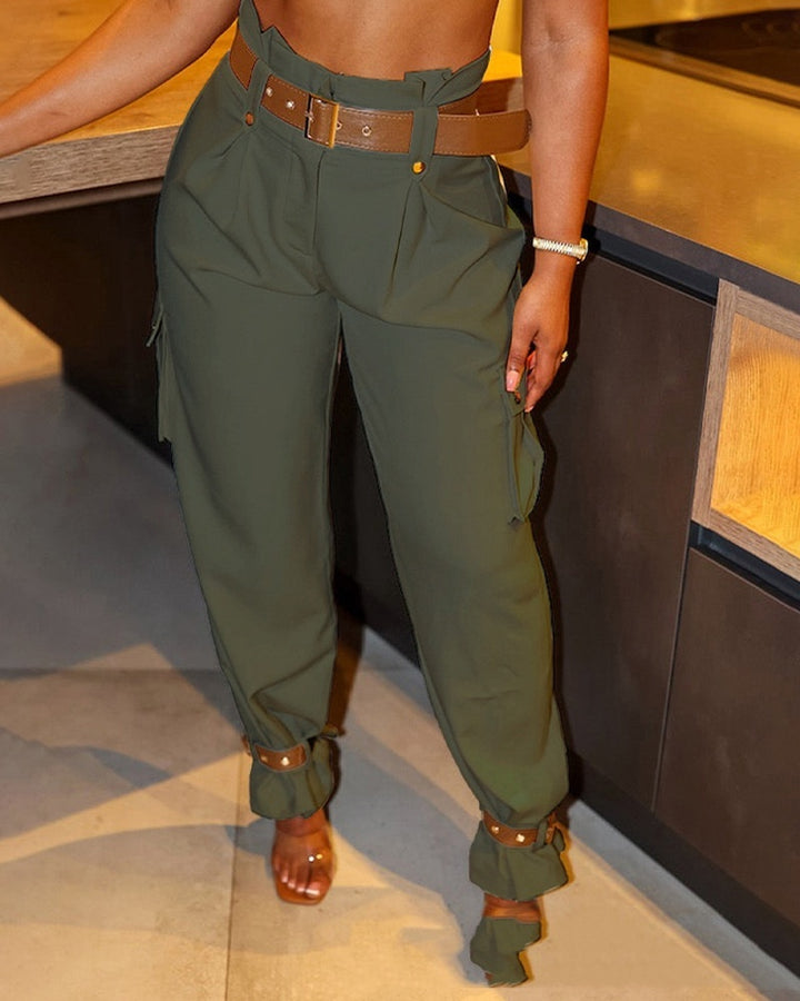 Noelle | Belted Pants (Free Belt)