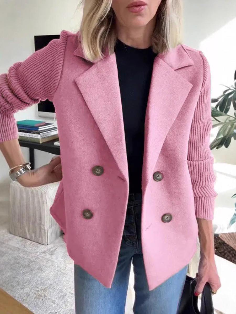 Maeve | Double-Breasted Sweater Blazer