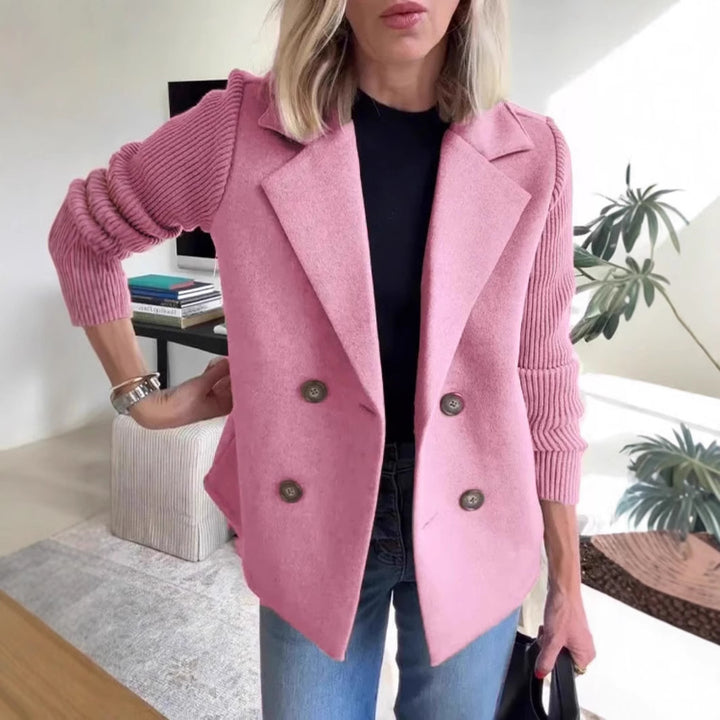 Maeve | Double-Breasted Sweater Blazer