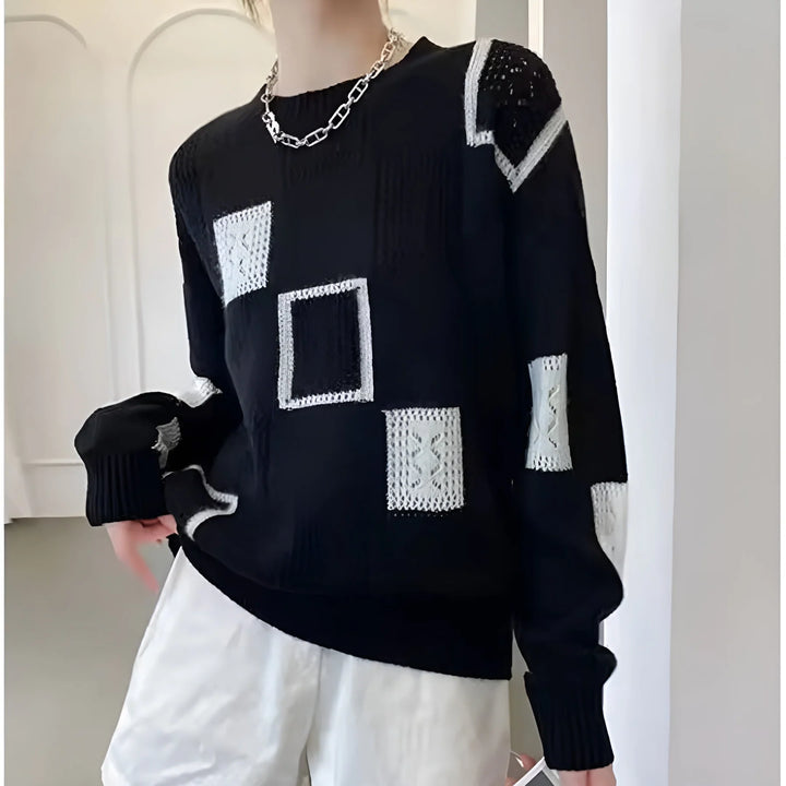 Liora™ | Patchwork Sweater