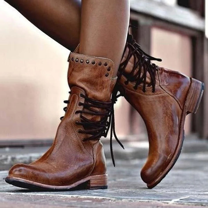 Natalie | Comfortable High-Top Boots