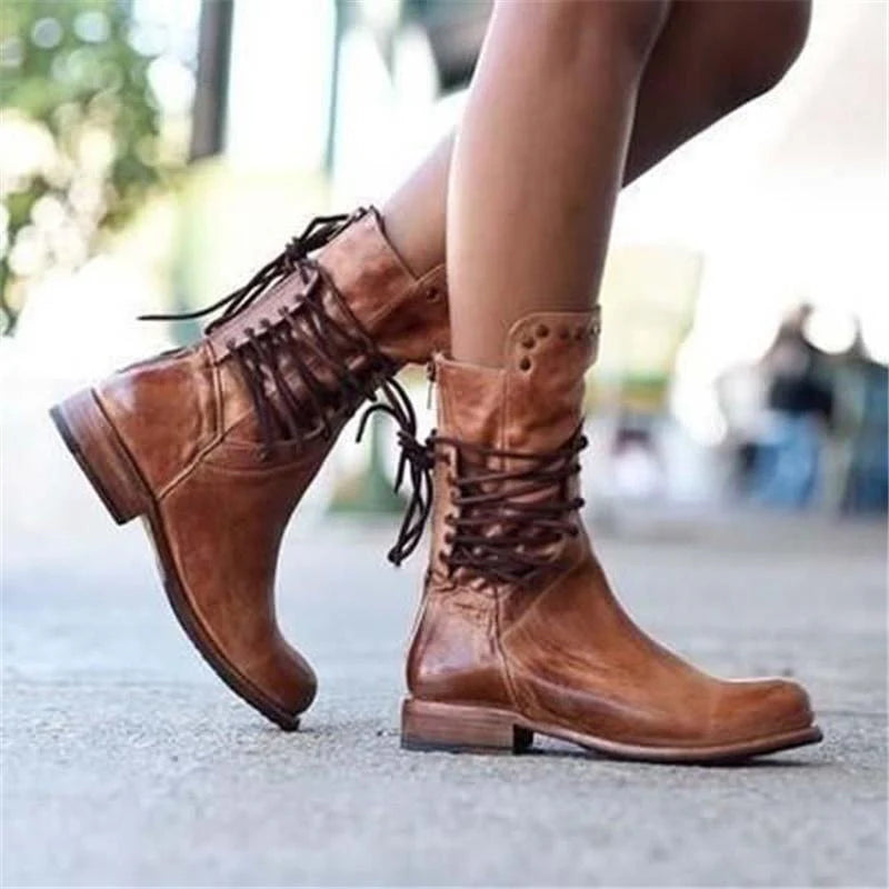 Natalie | Comfortable High-Top Boots