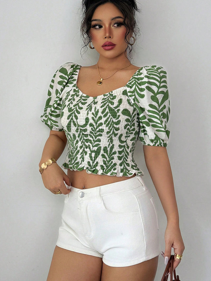 Lindsay | Leafy Blouse