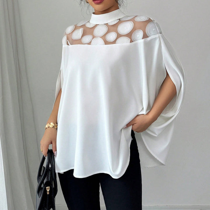 Lindsay | Mesh Shoulder Shirt