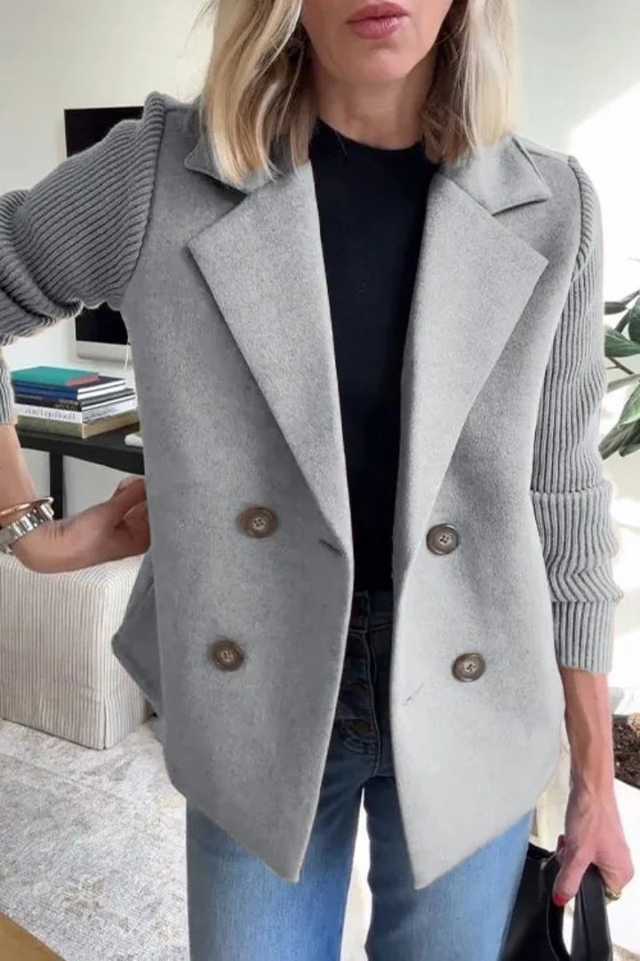 Maeve | Double-Breasted Sweater Blazer