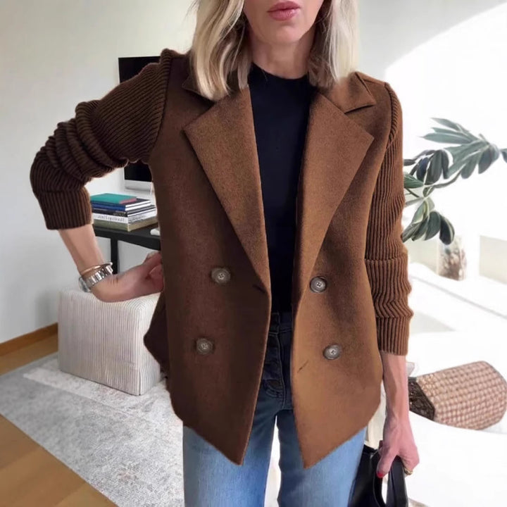 Maeve | Double-Breasted Sweater Blazer
