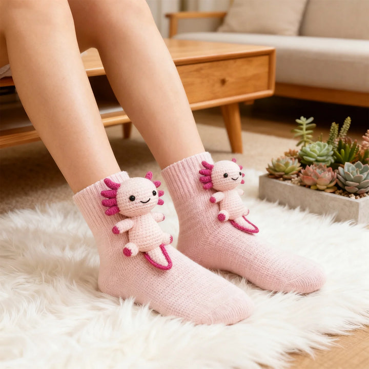 Willow™ | 3D Hand-Knit Animal Socks