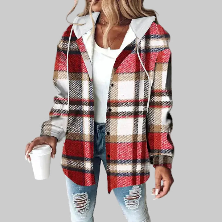 Amber™ | Hooded Plaid Flannel